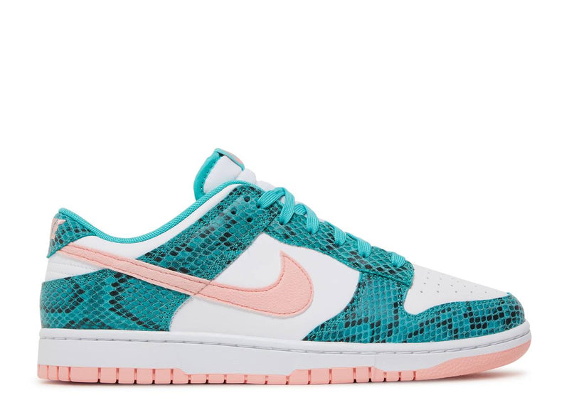 Snakeskin Washed Teal Dunk Low