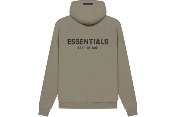 Essentials Back Logo Taupe Hoodie