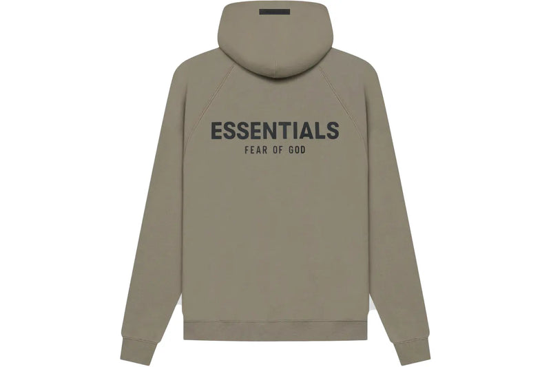 Essentials Back Logo Taupe Hoodie