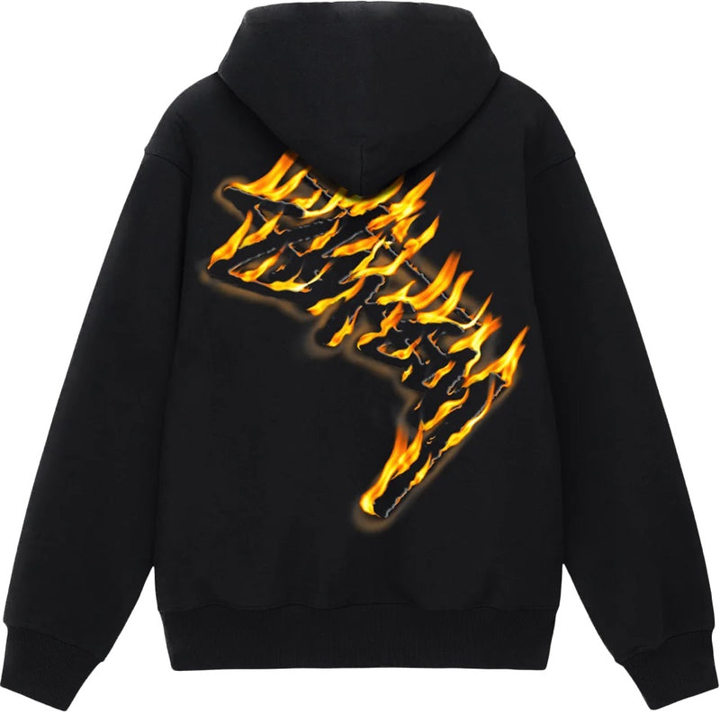 Stussy Burning Stock Black Zip Up