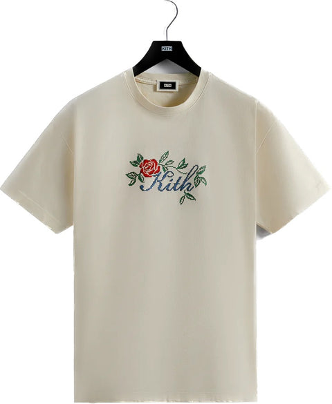 Kith Script Needlepoint Sandrift Tee