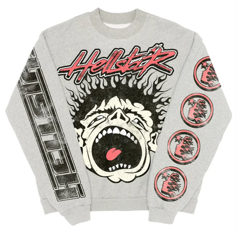 Hellstar Records Grey Crewneck