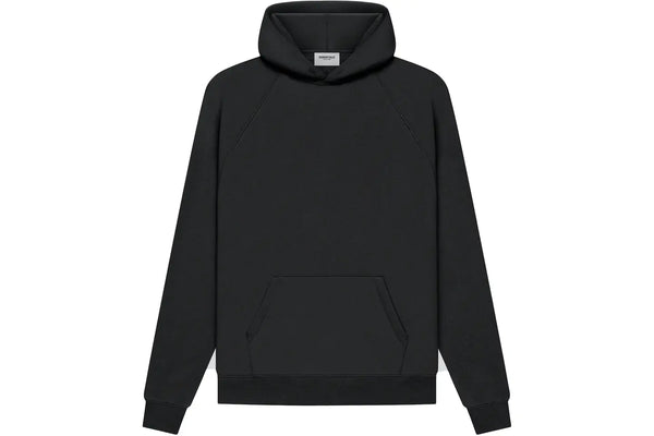 Essentials SS21 Back Logo Black Hoodie