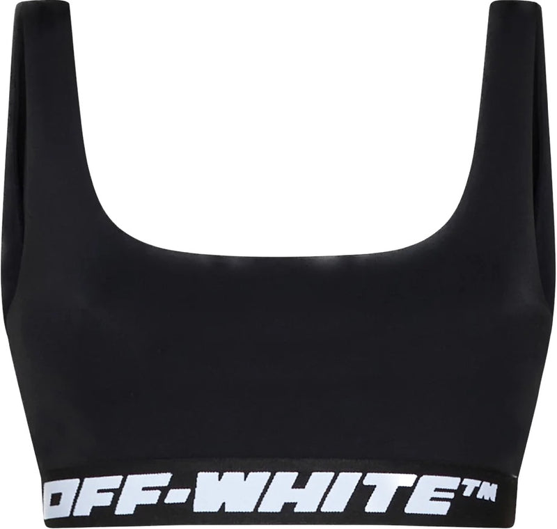 Off-White Nylon Black Sports Bra