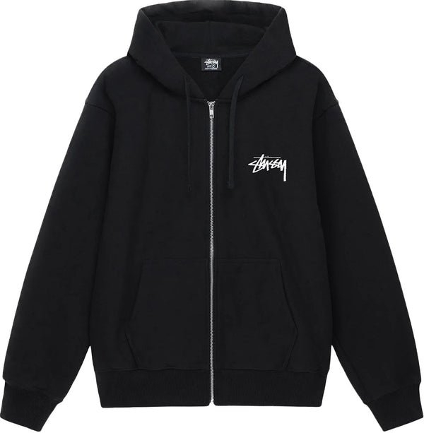 Stussy Burning Stock Black Zip Up