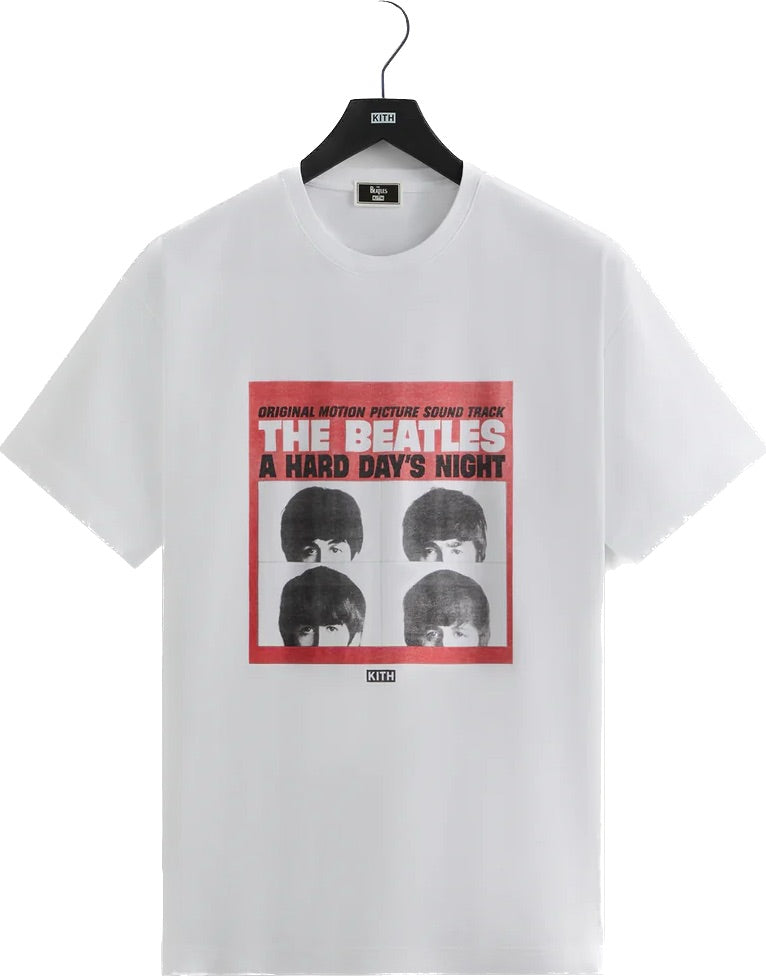 Kith The Beatles Hard Days Night White Tee