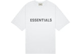 Essentials White Front Logo Tee