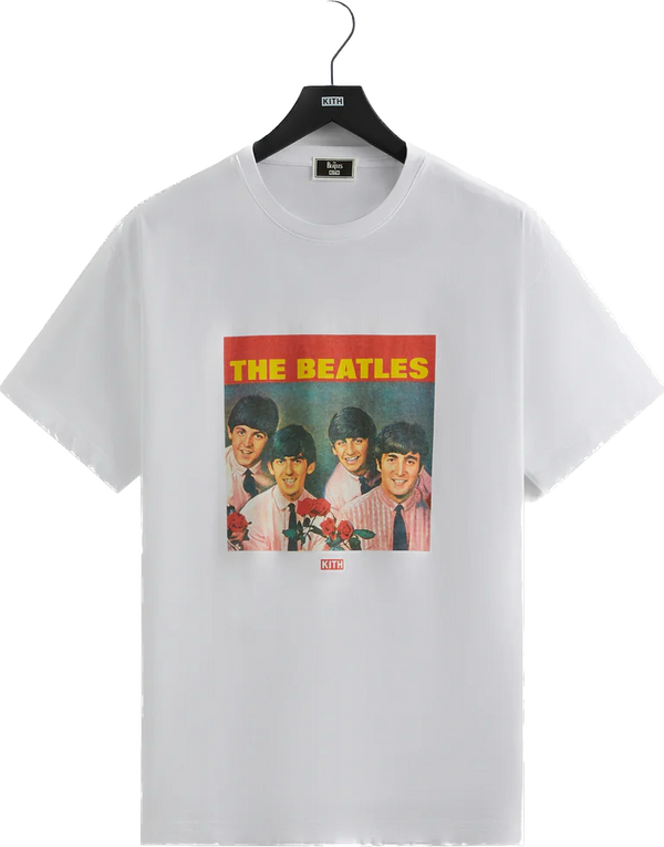 Kith The Beatles Red Roses White Tee