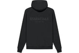 Essentials SS21 Back Logo Black Hoodie