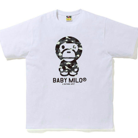 BAPE GID City Camo Baby Milo White Tee