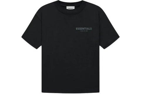 Essentials Chest Logo Black Tee