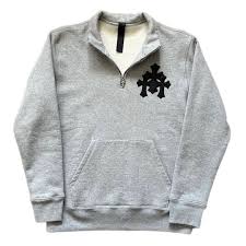 Chrome Hearts Paper Jam Grey/Black Quarter Zip