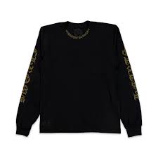 Chrome Hearts Army Neck Logo Black L/S Tee