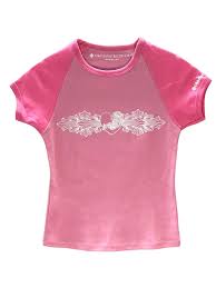 Chrome Hearts Floral Heart Pink Baby Tee