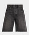 Purple P059 Black Jean Shorts