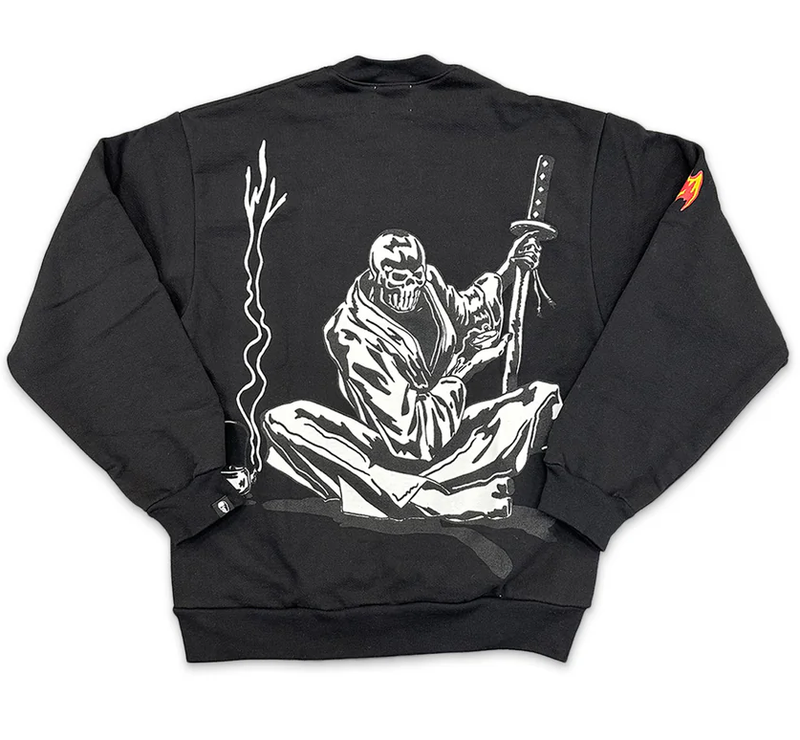 Warren Lotas Tea Ronin Black Crewneck