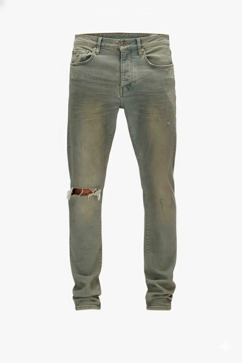Purple P001 Light Dirty Wax Jeans