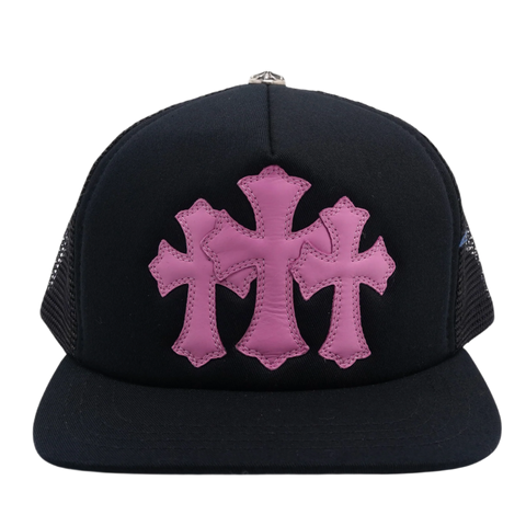 Chrome Hearts Pink Cemetery Black Trucker