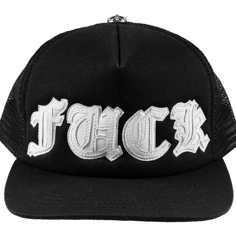Chrome Hearts Fuck Patch Black Trucker