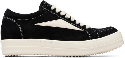 Rick Owens Black Suede Vintage Lows