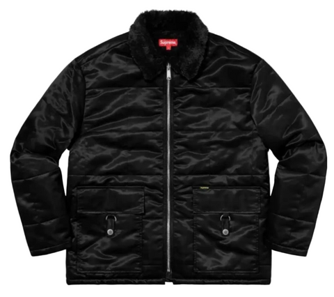 Supreme Quilted Cordura Lined Black Jacket