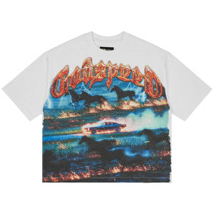 Godspeed Horsepower White Tee