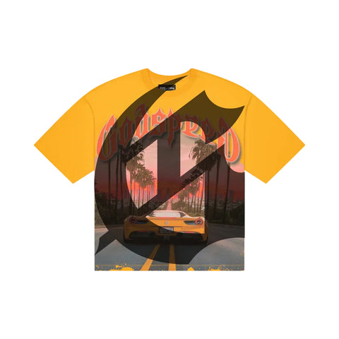 Godspeed Sunset BLVD Yellow Tee