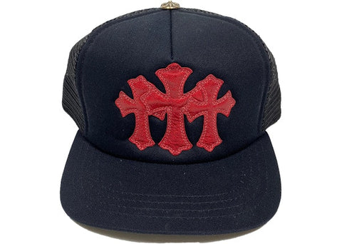 Chrome Hearts Red Cemetery Black Trucker