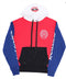 Chrome Hears Color Blocked Horseshoe Red/Blue/Black Hoodie