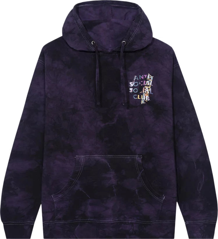 ASSC Dissociative Black/Purple Tie Dye Hoodie