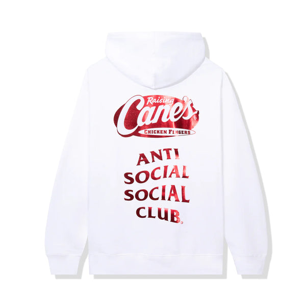 ASSC x Raising Canes Shimmer Stack White Hoodie