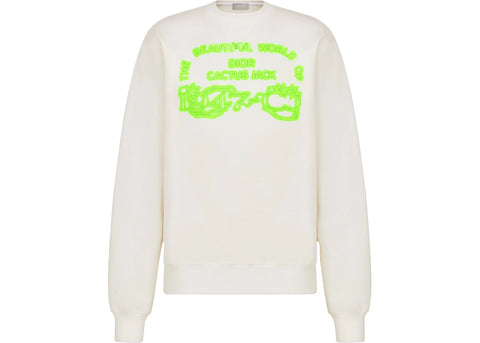 Cactus Jack Dior Beautiful World Crewneck White