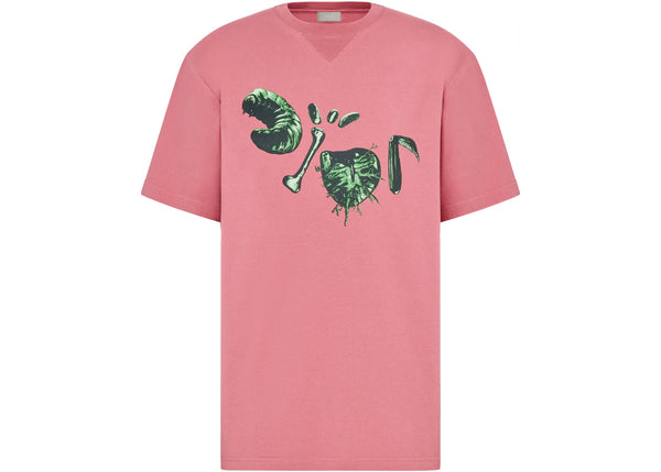 Cactus Jack Dior Green Logo Tee Pink