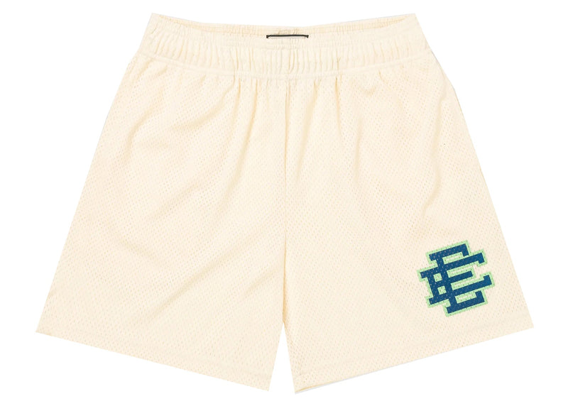 Eric Emanuel Cream Blue/Green Shorts