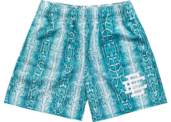 Eric Emanuel Blue Snakeskin Shorts