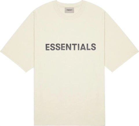 Essentials Front Logo Cream Tee