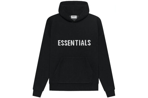 Essentials Knit Black Hoodie