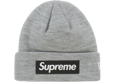 Supreme Grey/Black Box Logo Beanie