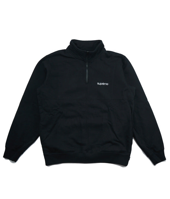 Supreme Color Blocked Black Half Zip Hoodie