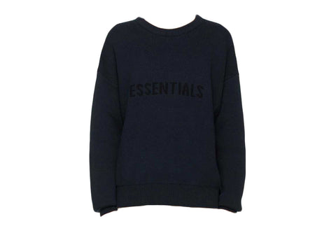 Essentials Dark Navy Knit Sweater