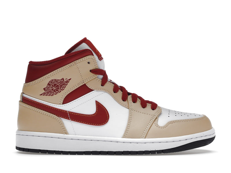 Beige Red Jordan 1 Mid