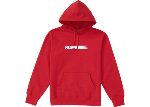 Supreme Motion Logo Red Hoodie
