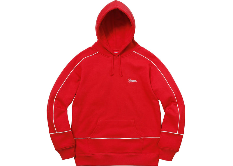 Supreme Piping Red Hoodie