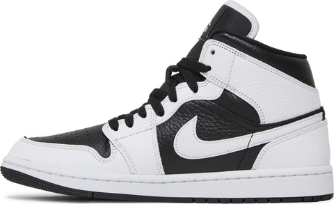 Split White Black Jordan 1 Mid